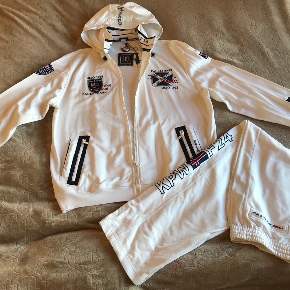 Paul & Shark men sport suit XXL white
